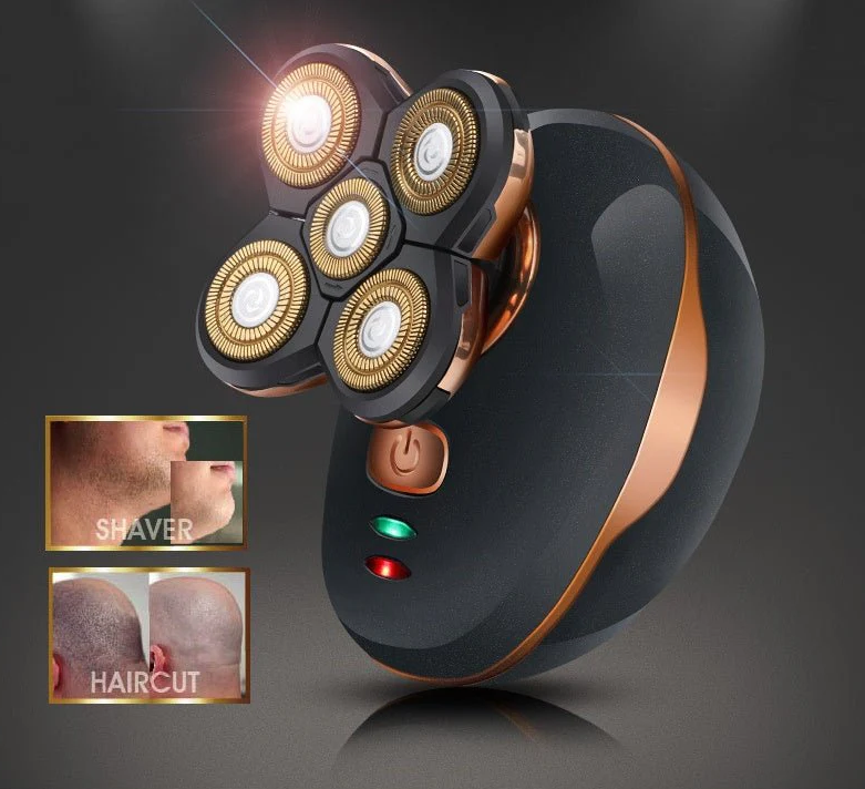 ماكينة حلاقة كهربائية متعددة الوظائف 4D 5 في 1 ماكينة حلاقة للرجال ماكينة تشذيب الشعر وإزالة الشعر حلاق