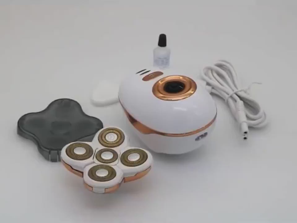 ماكينة حلاقة كهربائية متعددة الوظائف 4D 5 في 1 ماكينة حلاقة للرجال ماكينة تشذيب الشعر وإزالة الشعر حلاق